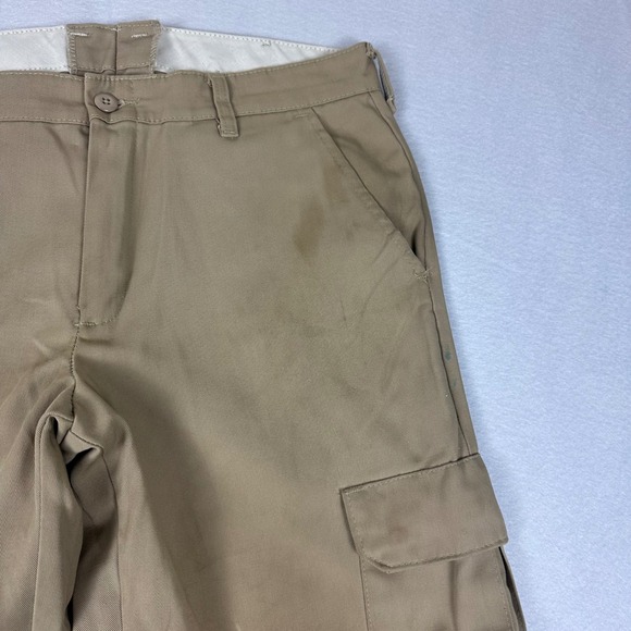 Red Kap Pants Men's 34 Khaki Cargo Work Tan Twill Industrial Outdoors - Picture 9 of 10